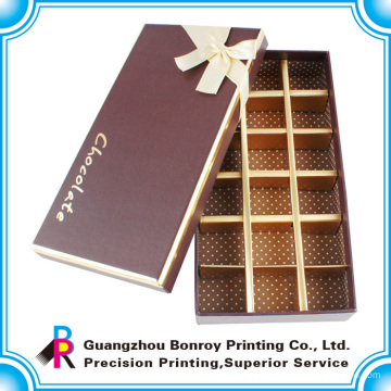 Kundenspezifischer dekorativer Verpackungsschokoladenpapier-Kastengroßhandel